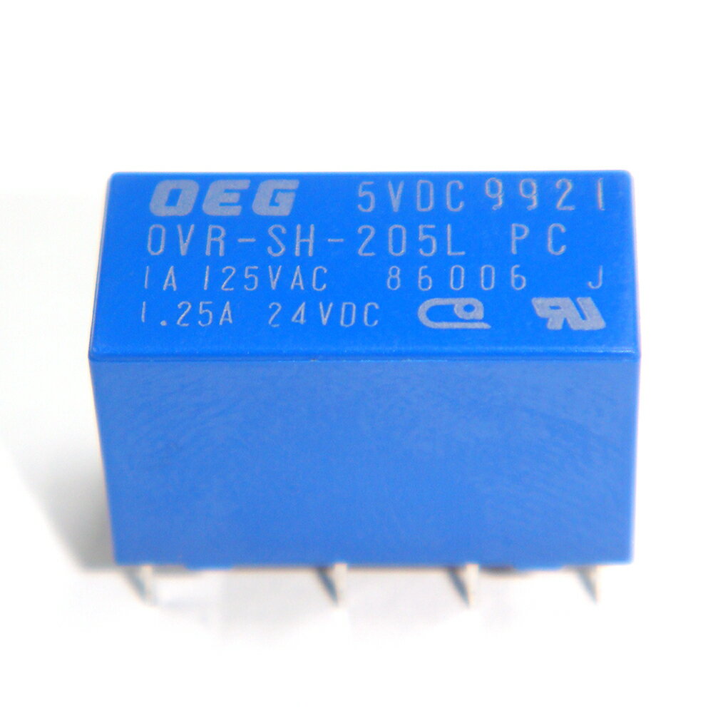 リレー 5VDC OVR-SH-205L 1A TE Connectivity：OEG 10個