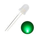 LED 発光ダイオード 8mm 砲弾型 乳白色レンズ 緑色 2000-3000mcd 520-525nm 10個