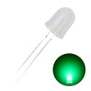 LED 発光ダイオード 10mm 砲弾型 乳白色レンズ 緑色 2000-3000mcd 520-525nm 10個