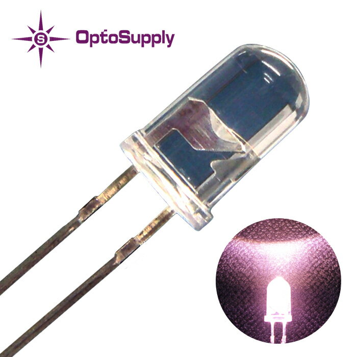 LED _CI[h 5mm Ce^ Sand OptoSupply 30mA 15deg OSCJ4L5111A 20