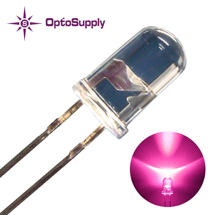 LED _CI[h 5mm Ce^ ROSE OptoSupply 2.2lm 30mA 15deg OSCB4L5111A 20