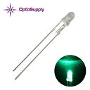 LED 3mm 砲弾型 Pure Bluish Green OptoSupply Deluxe Power 30000mcd 50mA OSG38A3131P ...