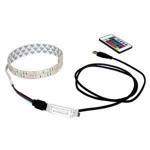 USB ή LEDɿơץ饤100cm RGB/ե[3528 SMD] 24⥳ ١ DC5V