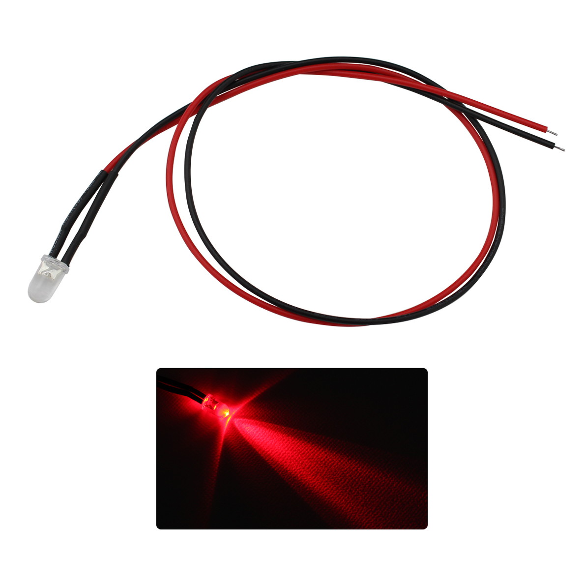 LED _CI[h 5mm Ce^ ԐF 15000`17000mcd P[ut 100