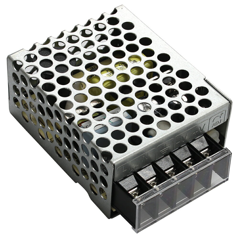 楽天ledテープ 電子部品 販売 海渡電子スイッチング電源 5V 3A 15W 直流安定化電源 Meanwell RS-15-5 メタル製