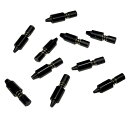 ファンスナップリベット 樹脂ネジ 黒 22×5.8mm 10個