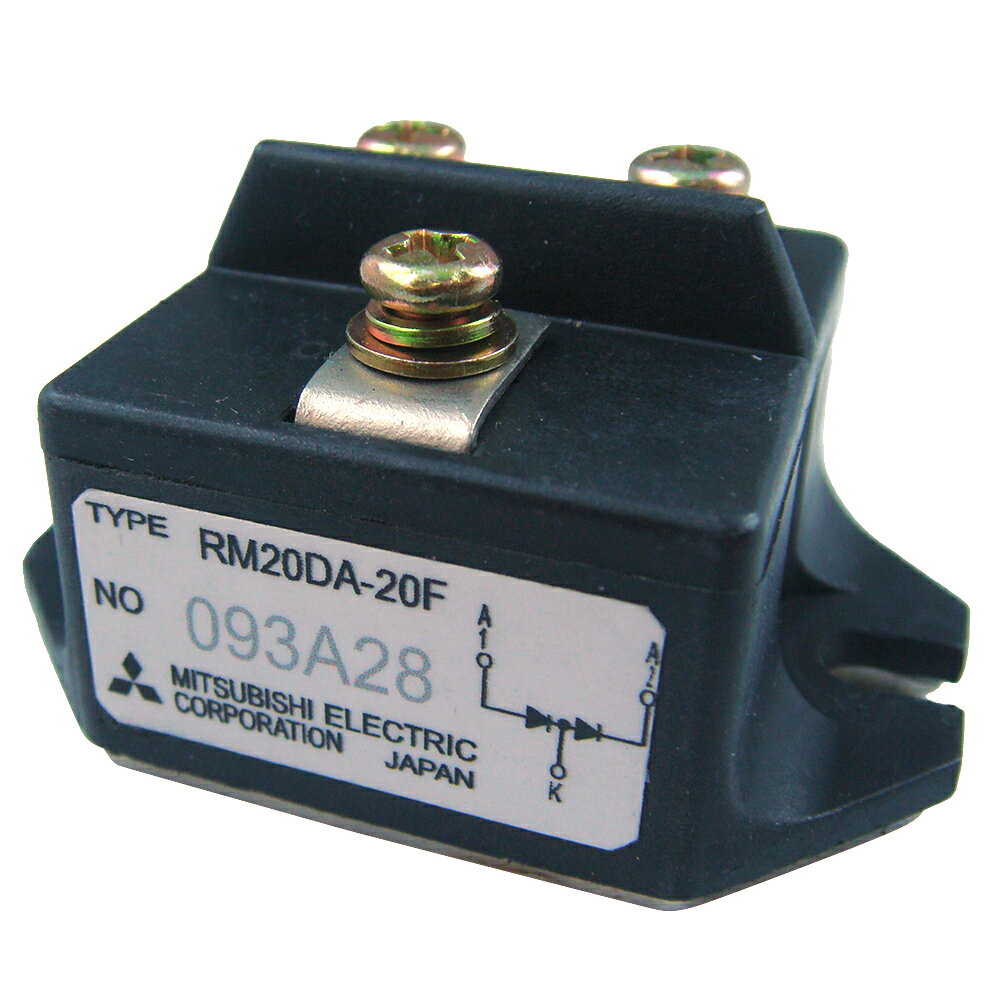 商品詳細 同梱物・セット内容 品名 数量 RM20DA-20F (パワーダイオードモジュール〉 MITSUBISHI (中古) 1個 仕様・諸元 型番：RM20DA-20F メーカー：MITSUBISHI TYPE：パワーダイオードモジュー...