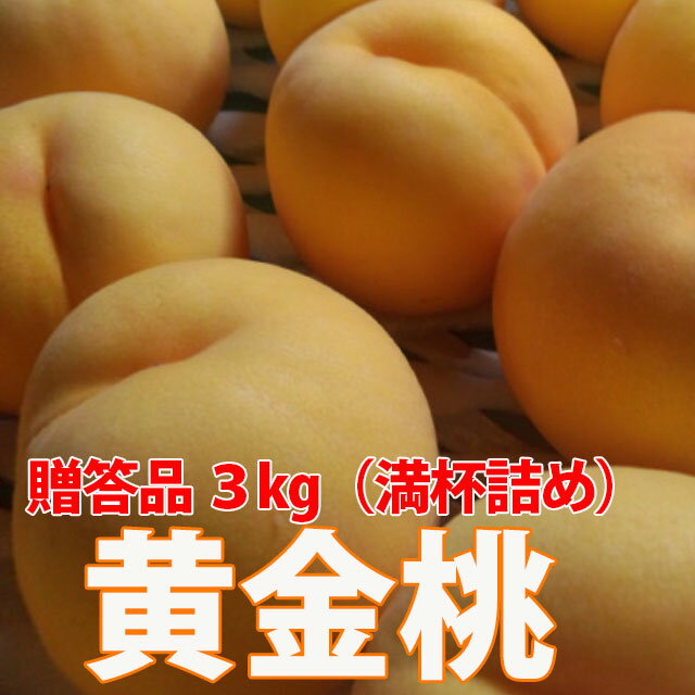 桃 黄金桃 送料無料 【 贈答用 3kg （