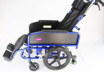 車椅子 車イス 車いす 軽量　折畳み　リクライニング　アポロン　ブルー A801-BR 15インチ　カドクラ　kadokura