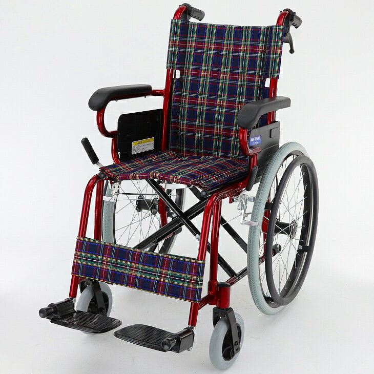 車椅子軽量折り畳みカドクララズベリーB110-ARB自走式車イススリムタイプ幅狭車いす送料無料20インチ