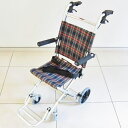 車椅子 コンパクト 軽量 折り畳み 簡易式車イス 介護 介助 タッチ チェック A502-AK カドクラ Sサイズ