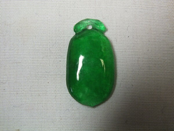 ■龍香堂■☆ミャンマー氷種翡翠トップ「甜瓜」23mm