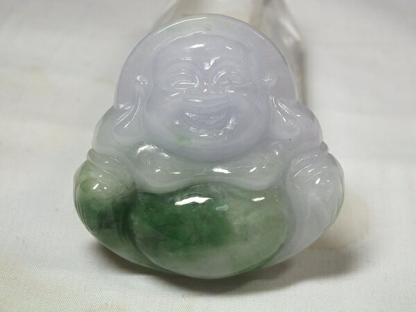 ■龍香堂■☆ミャンマー翡翠トップ「布袋」50mm