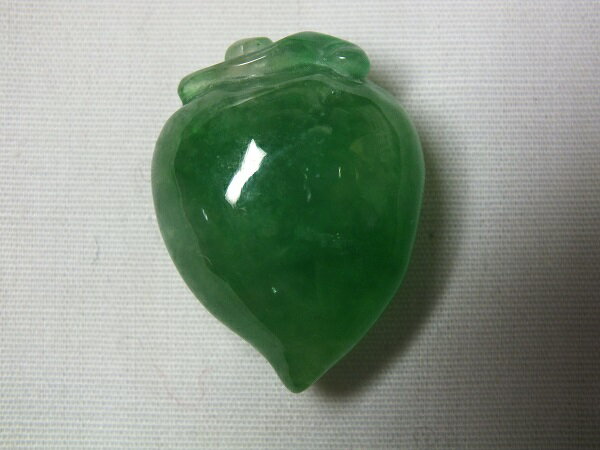 ■龍香堂■☆ミャンマー氷種翡翠トップ「甜瓜」26mm