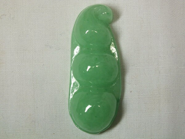 ■龍香堂■☆ミャンマー翡翠トップ「福豆」46mm