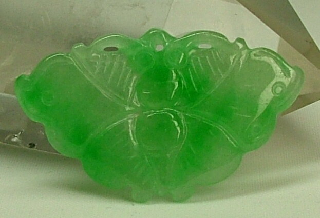 ■龍香堂■☆ミャンマー翡翠 蝶々型ルース