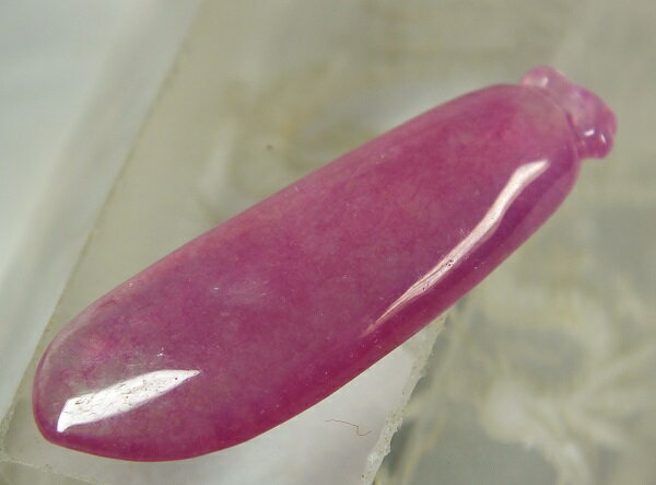 ■龍香堂■☆ミャンマー氷種翡翠（アイスジェダイト）トップ甜瓜33mm紅色（f11）