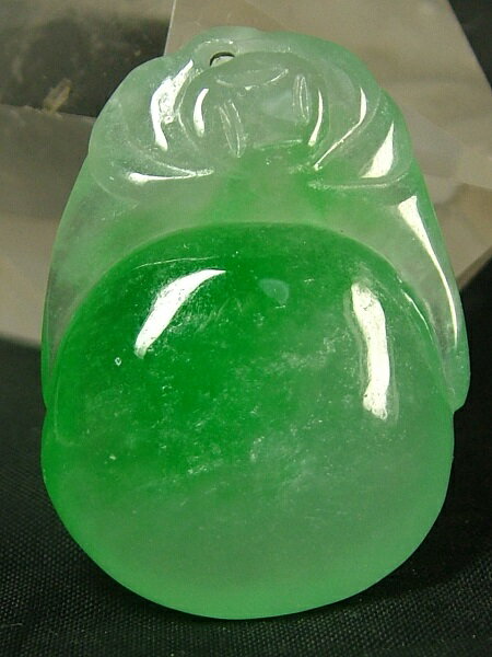 ■龍香堂■☆【微難有】ミャンマー氷種翡翠（ひすい）トップ宝珠32mm（s7）