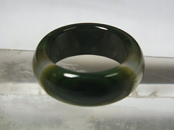 ■龍香堂■☆メノウ（瑪瑙）広幅リング20号