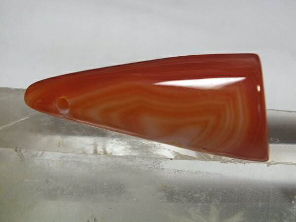 ■龍香堂■☆赤系瑪瑙（メノウ）印材 47mm