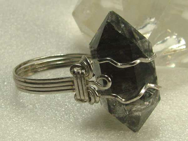 ■龍香堂■☆ヒマラヤ水晶ワイヤーリング15号