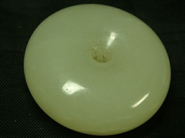 ■龍香堂■☆アクセ用　和田白玉（ホータンはくぎょく）仔玉ルース平丸玉25mm（v10）