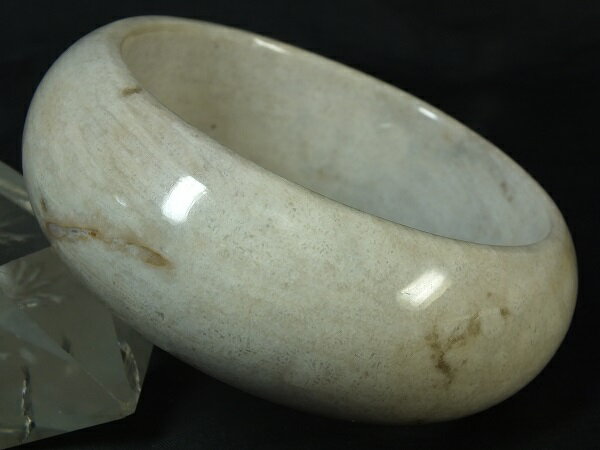 ■龍香堂■☆花珊瑚化石　大型バングル60mm（v6）