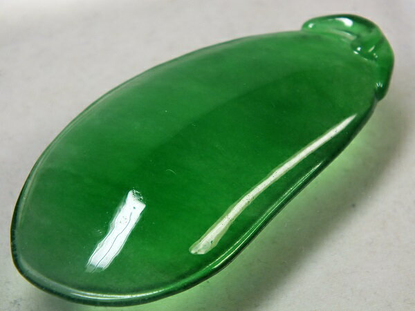 ■龍香堂■☆ミャンマー氷種翡翠（アイスジェダイト）甜瓜56mm（r6）