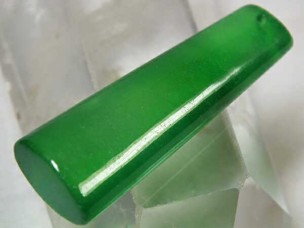 ■龍香堂■☆ミャンマー氷種翡翠（アイスジェダイト）トップ47mm（v32）