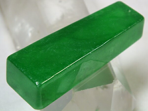 ■龍香堂■☆ミャンマー氷種翡翠（アイスジェダイト）トップ55mm（v33）