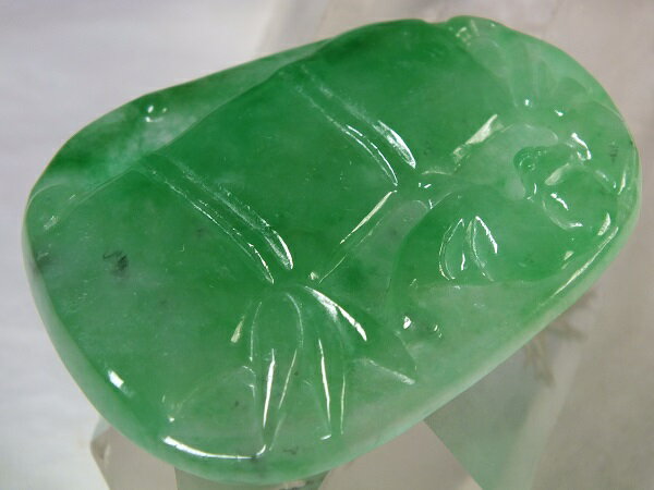 ■龍香堂■☆ミャンマー翡翠（ひすい）トップ天竹50mm（r35）