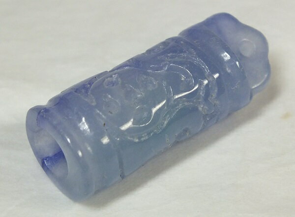 ■龍香堂■☆ミャンマーラベンダー翡翠（ひすい）双銭トップ28mm（k36）