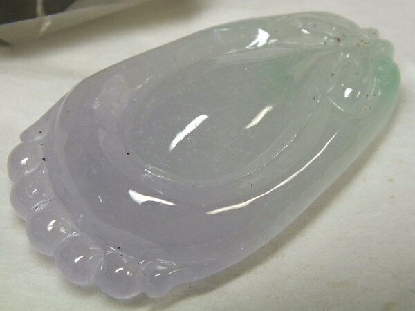 ■龍香堂■☆ミャンマー氷種翡翠（アイスジェダイト）トップ宝珠45mm（k61）