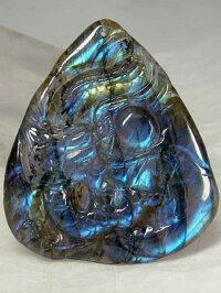 ラブラドライト昇龍戯玉トップ(53mm)