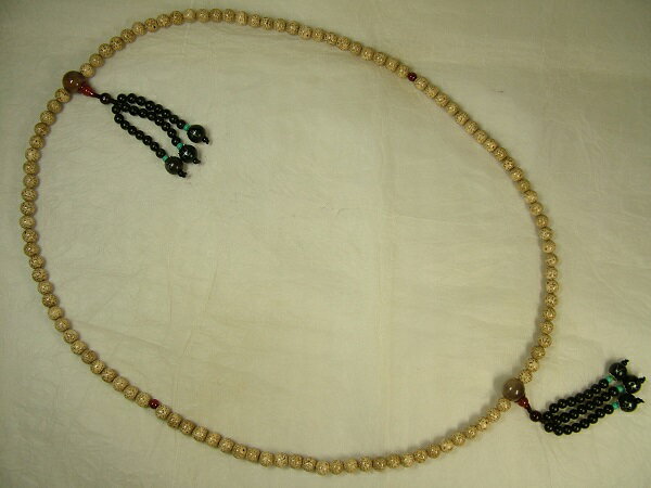 ■龍香堂■☆珍品！金剛菩提樹（ルドラクシャ）数珠9mm玉