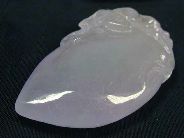 ■龍香堂■☆ミャンマーラベンダー翡翠トップ「甜瓜」