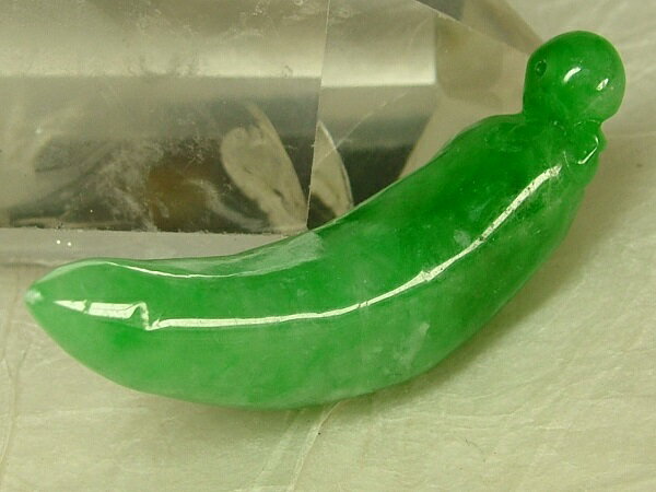 ■龍香堂■☆ミャンマー翡翠（ひすい）トップ「甜瓜」44mm（n12）