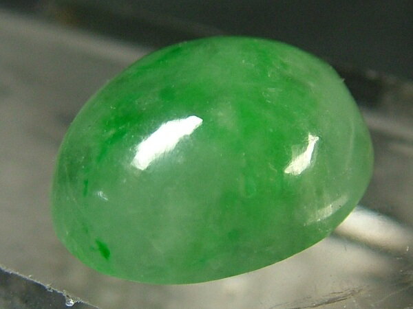 ■龍香堂■☆ミャンマー氷種翡翠（アイスジェダイト）楕円ルース（15mm）s7