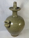 ■龍香堂■☆【中国骨董品】花柄灯火器310mm