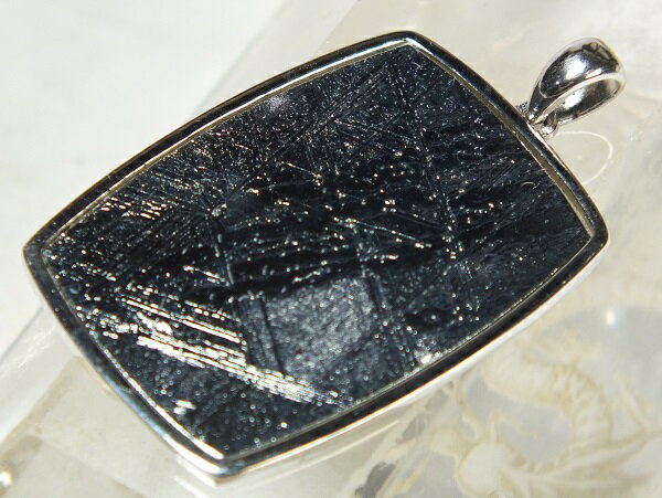 ■龍香堂■☆メテオライト（ギベオン）銀台ペンダントトップ30mm