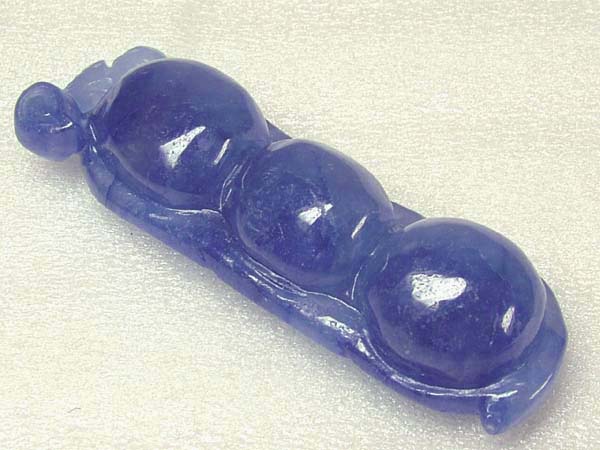 ■龍香堂■☆ミャンマーラベンダー翡翠トップ「福豆」51mm