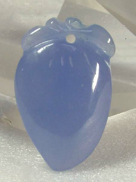 ■龍香堂■☆ミャンマーラベンダー翡翠「甜瓜トップ」21mm