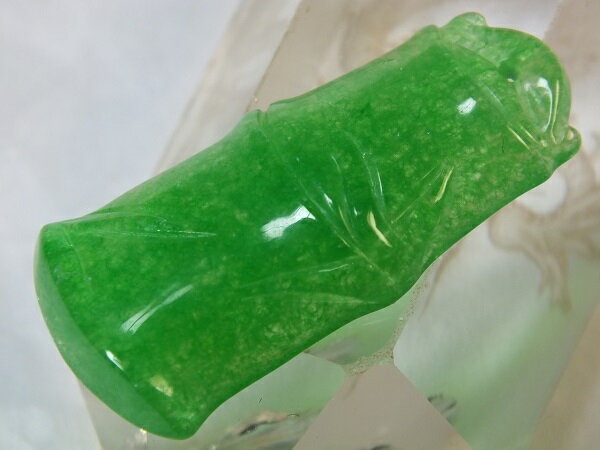 ■龍香堂■☆ミャンマー氷種翡翠（アイスジェダイト）トップ天竹43mm（r83）