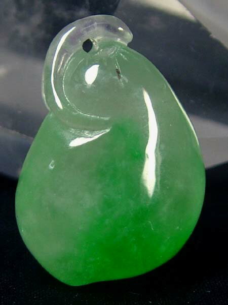 ■龍香堂■☆ミャンマー氷種翡翠トップ「甜瓜」23mm