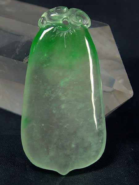 ■龍香堂■☆ミャンマー氷種翡翠 甜瓜トップ（42mm）a5