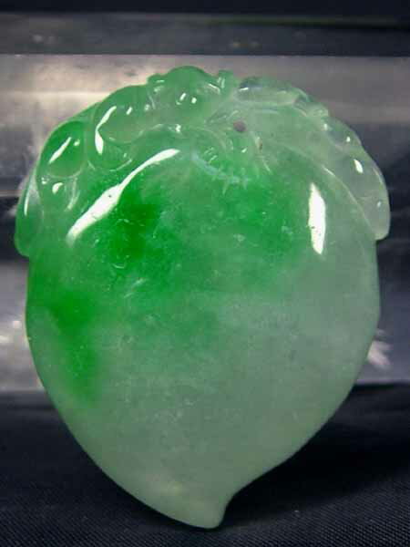 ■龍香堂■☆ミャンマー氷種翡翠 甜瓜トップ（36mm）