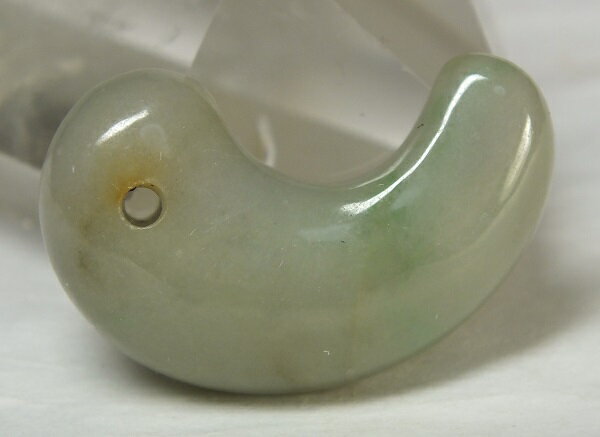 ■龍香堂■☆「国石」糸魚川翡翠（ひすい）勾玉30mm（t24）