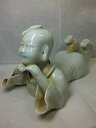 ■龍香堂■☆【中国骨董品】青色童子置物245mm|詳細画像