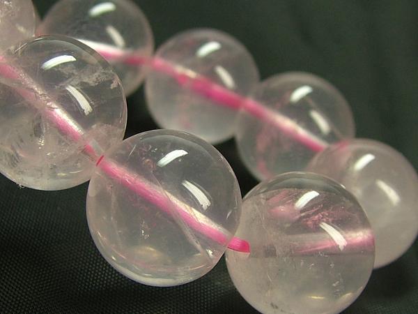 ■龍香堂■☆氷紋紅水晶　12mm玉ブレスレット