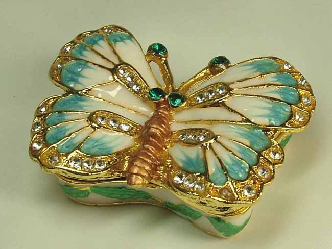 ■龍香堂■☆（新）七宝焼小物「蝴蝶」